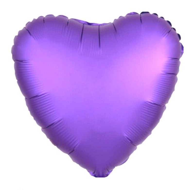 Kalp Folyo Balon Mor 18 INÇ